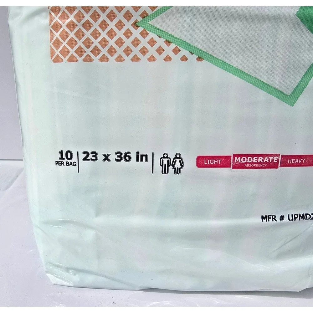 MCKESSON Underpads Adult 23x36‎ White New Super Disposable 10-Pack Odor Control
